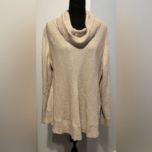 Style & Co. Women's Cowl Neck Sweater in Beige EUC